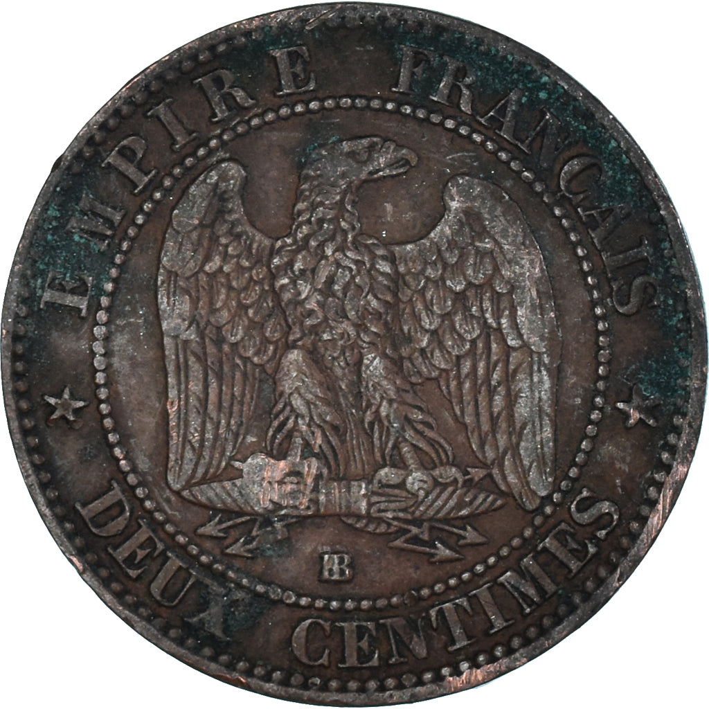 Moneda, Francia, 2 Centimes, 1861