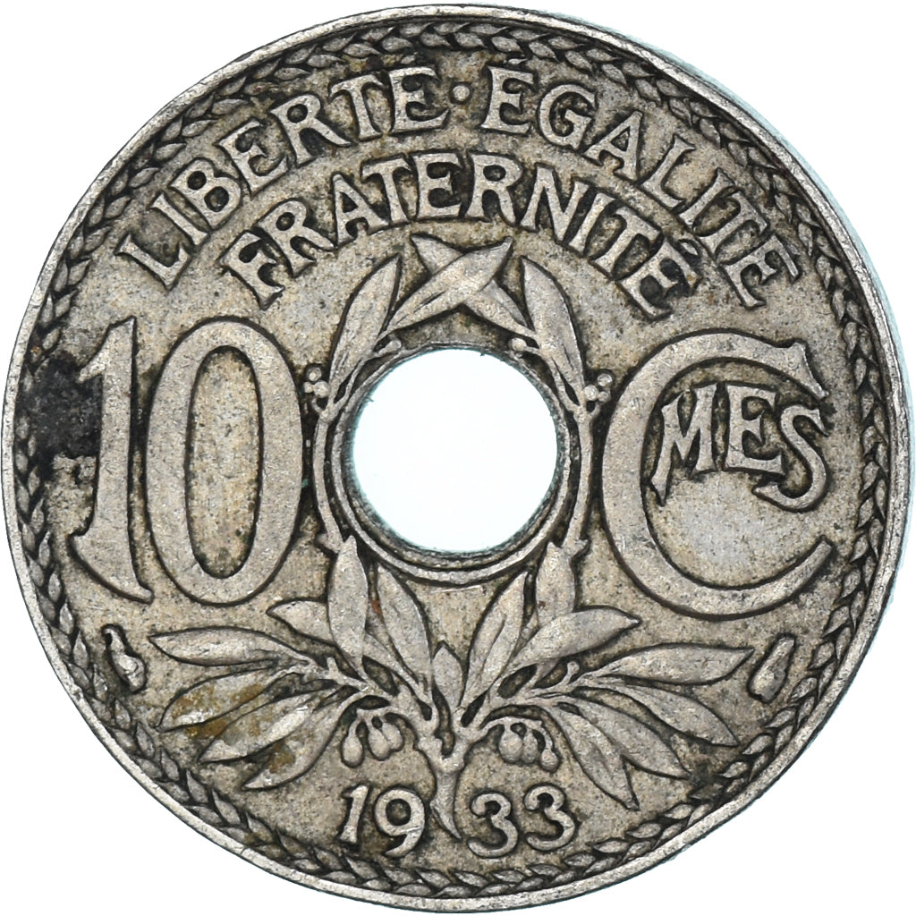 Coin, France, 10 Centimes, 1933