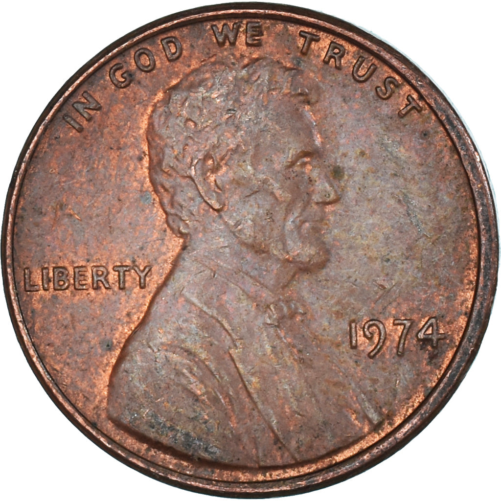 Moneta, Stati Uniti, Cent, 1974