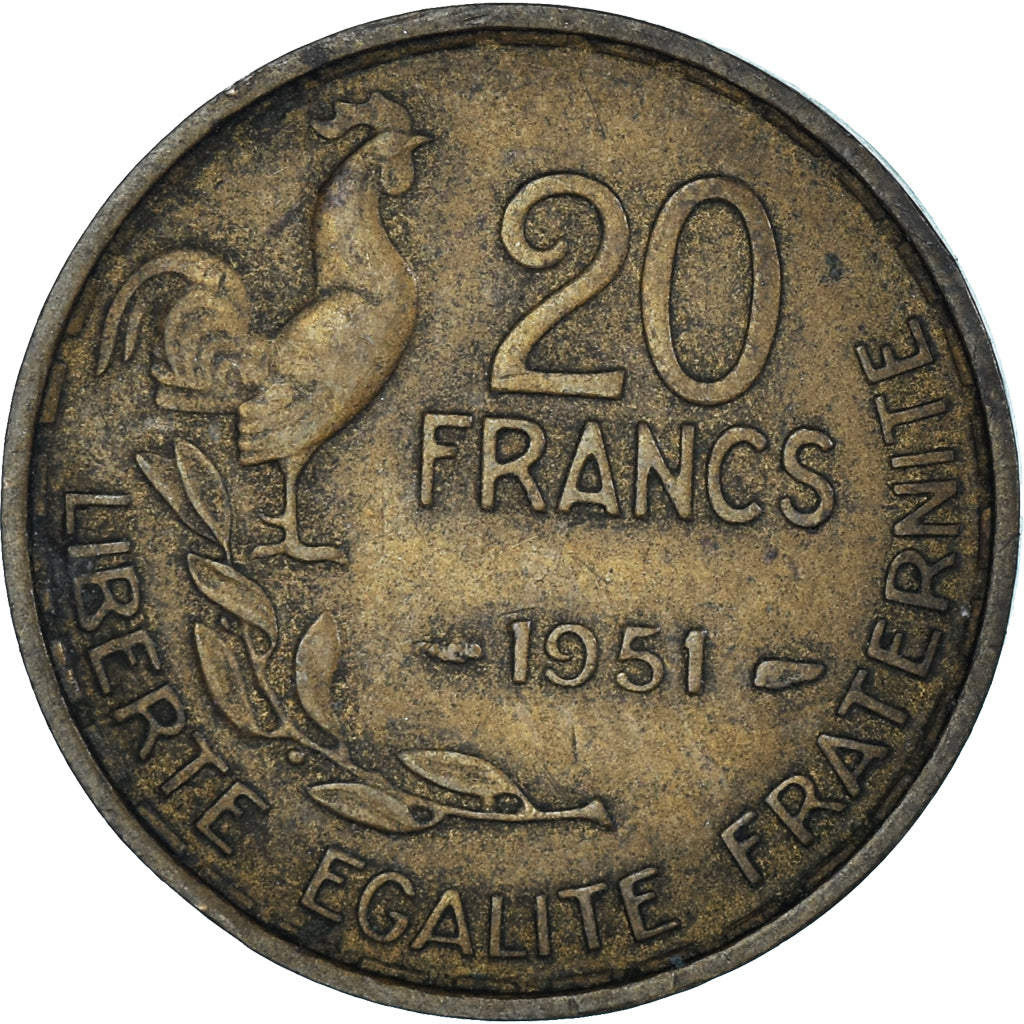 Moneta, Francja, 20 Francs, 1951