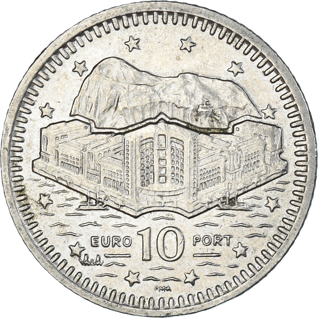 Monnaie, Gibraltar, 10 Pence, 2000