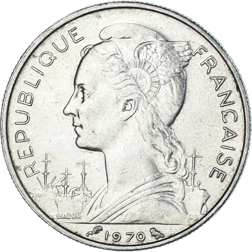 Coin, Réunion, 50 Francs, 1970