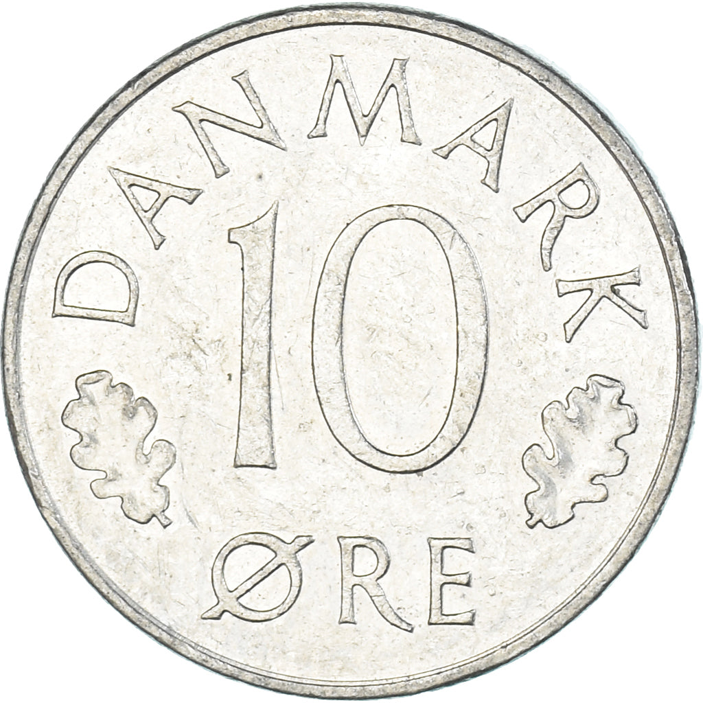 Monnaie, Danemark, 10 Öre, 1974