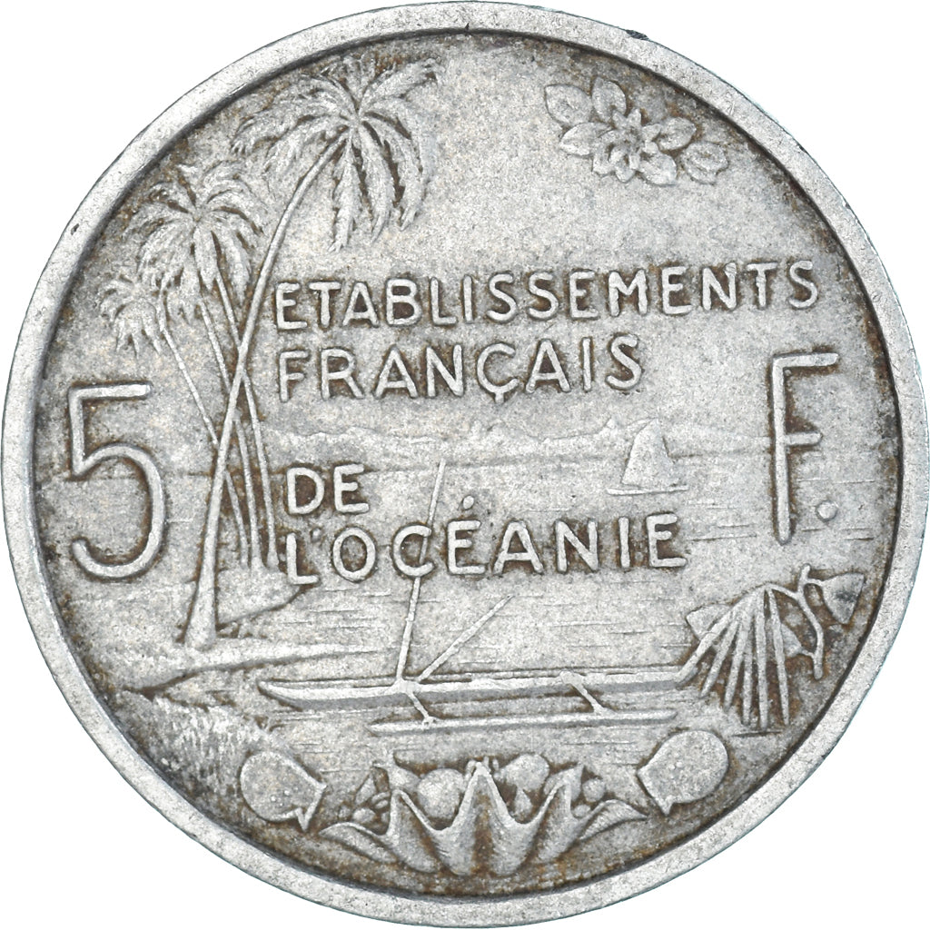 Moneda, Oceanía, 5 Francs, 1952