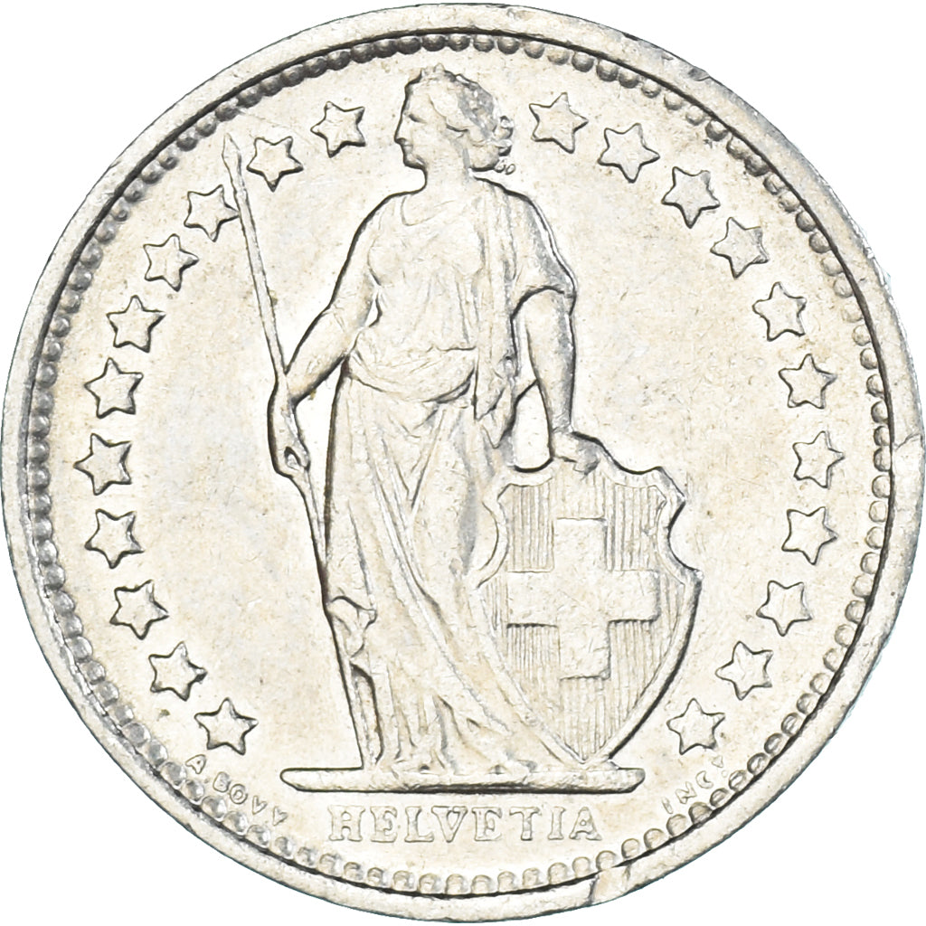 Monnaie, Suisse, 1/2 Franc, 1971