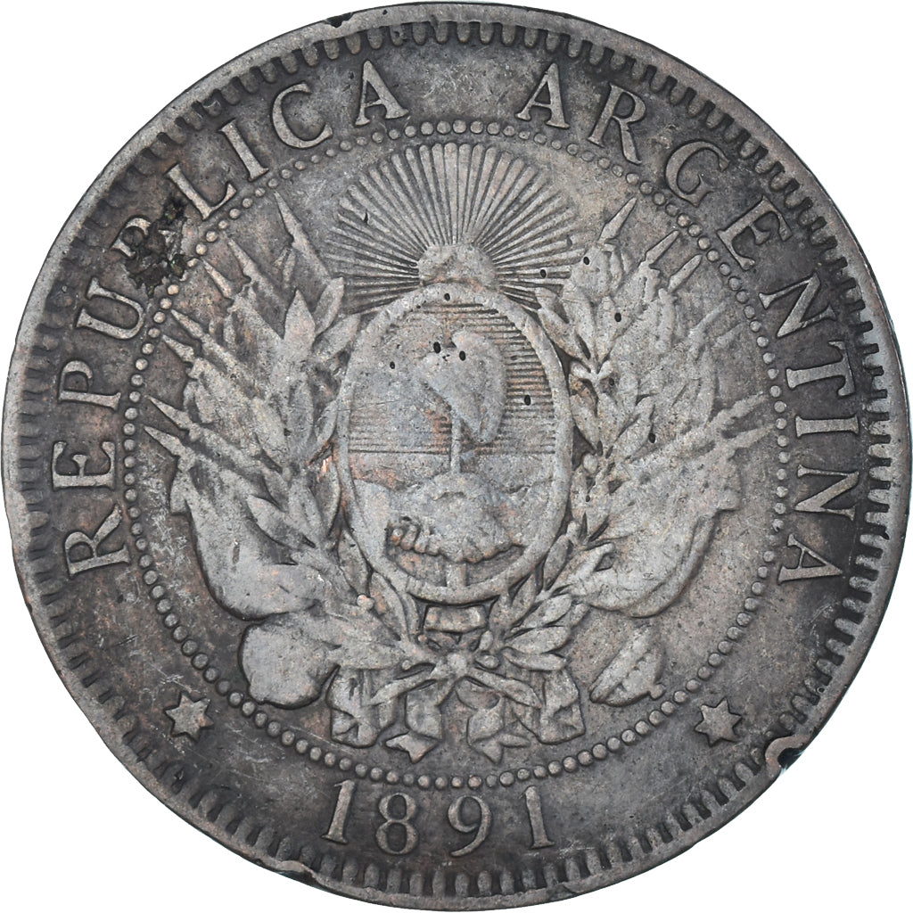 Moeda, Argentina, 2 Centavos, 1891