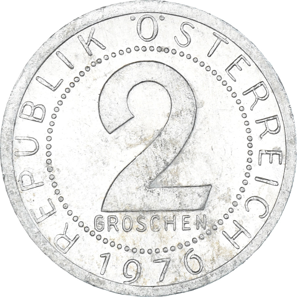 Coin, Austria, 2 Groschen, 1976
