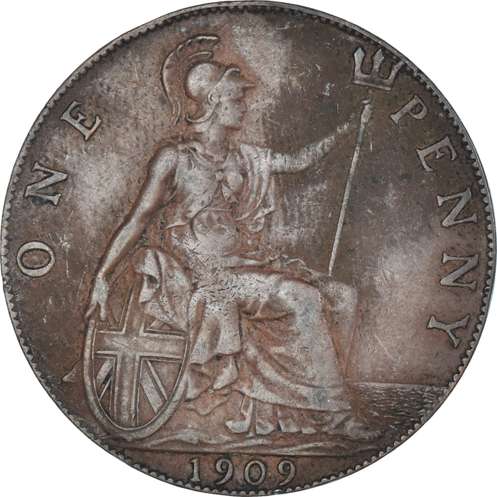 Moneta, Wielka Brytania, Penny, 1909