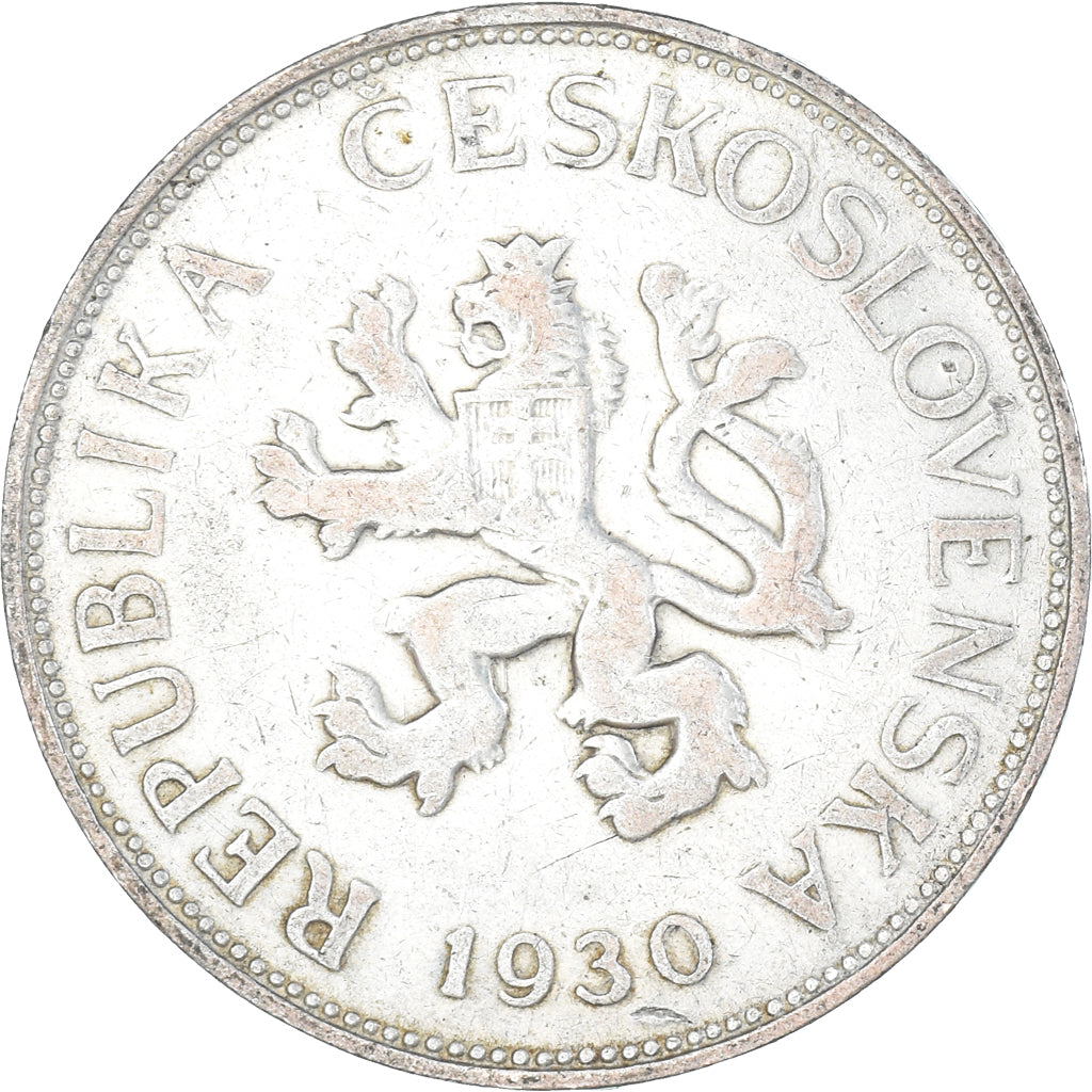 Münze, Tschechoslowakei, 5 Korun, 1930