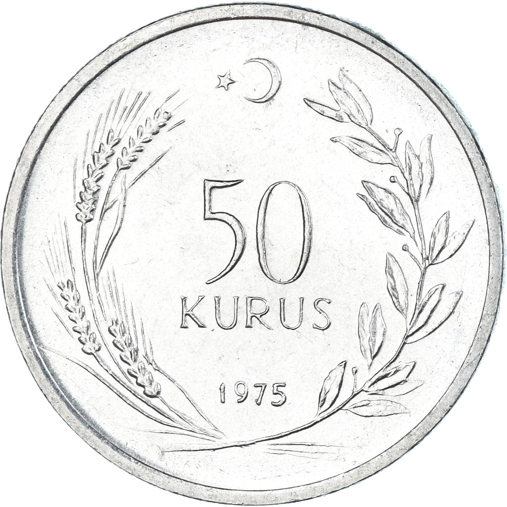 Munten, Turkije, 50 Kurus, 1975