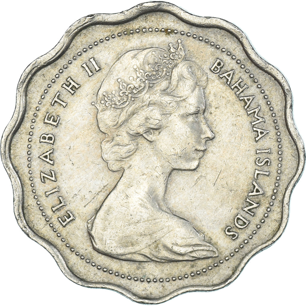Moeda, Baamas, 10 Cents, 1966