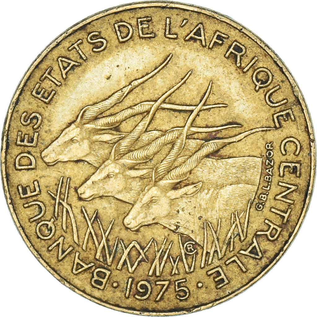 Moeda, Estados da África Central, 5 Francs, 1975