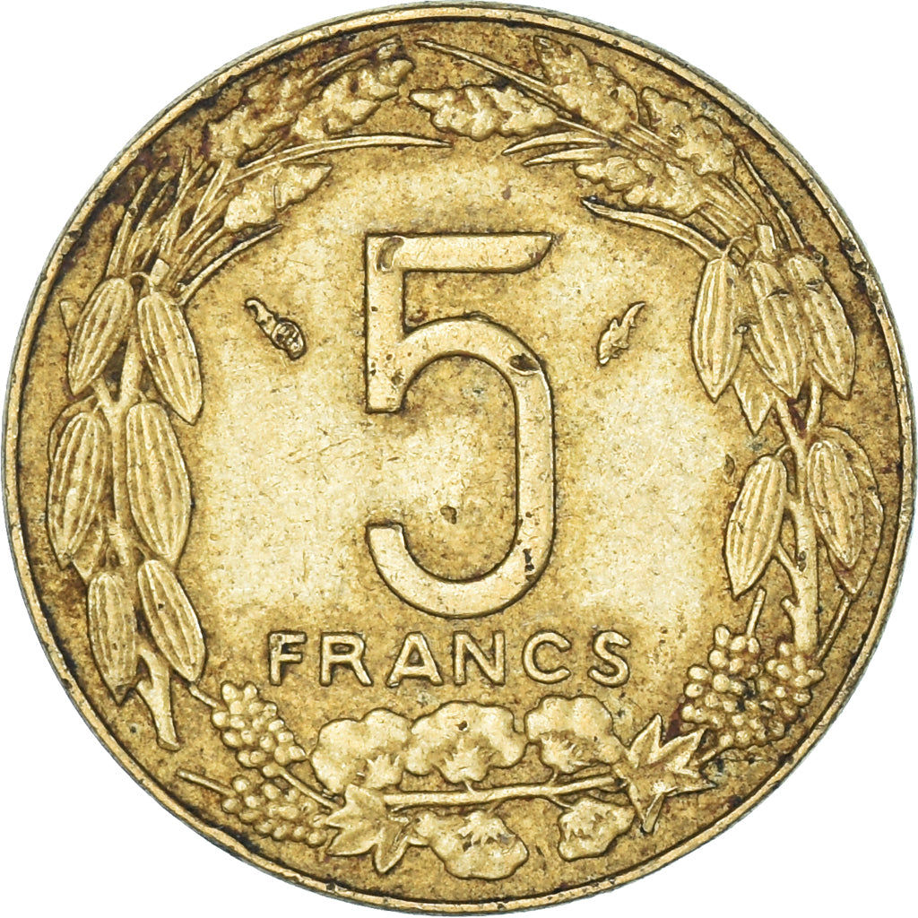 Moeda, Estados da África Central, 5 Francs, 1975