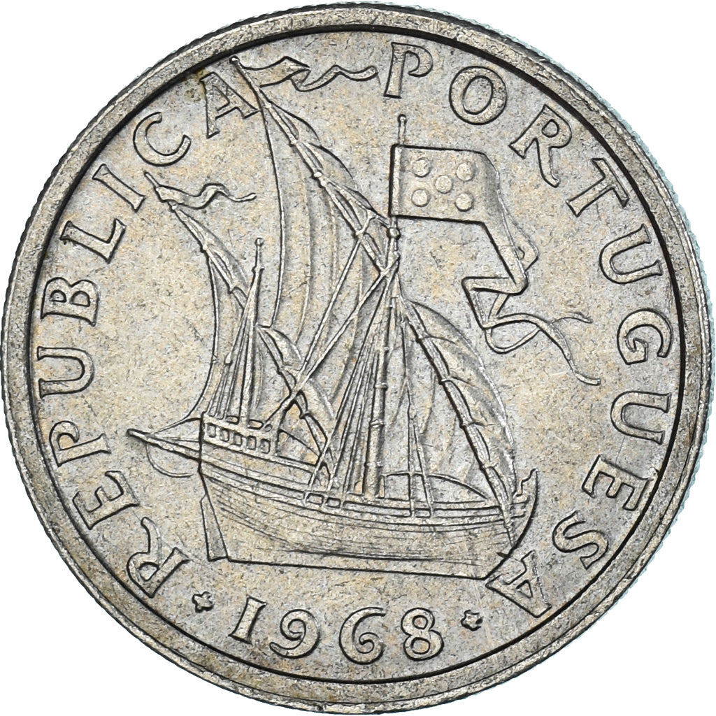 Münze, Portugal, 2-1/2 Escudos, 1968
