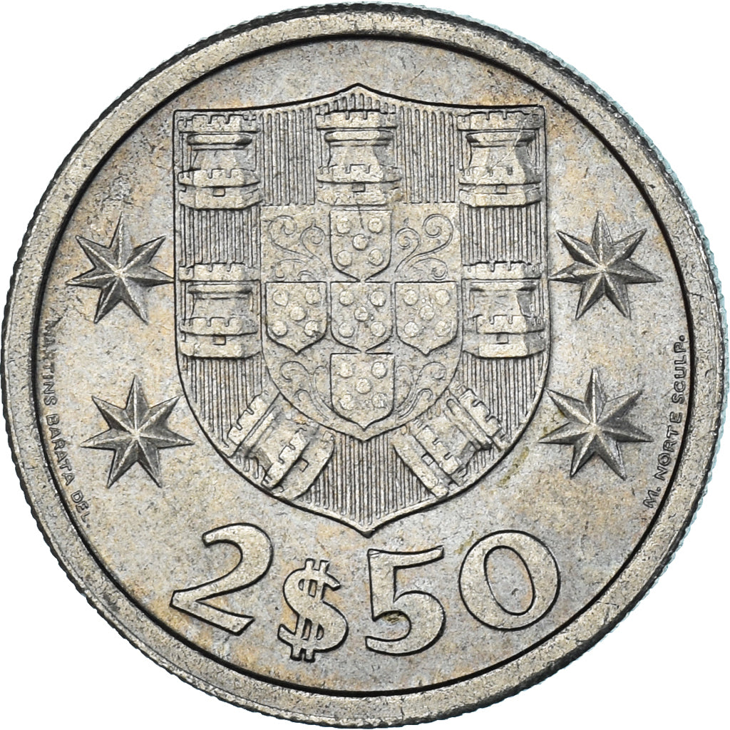Münze, Portugal, 2-1/2 Escudos, 1968