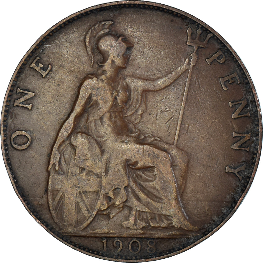 Moneta, Gran Bretagna, Penny, 1908