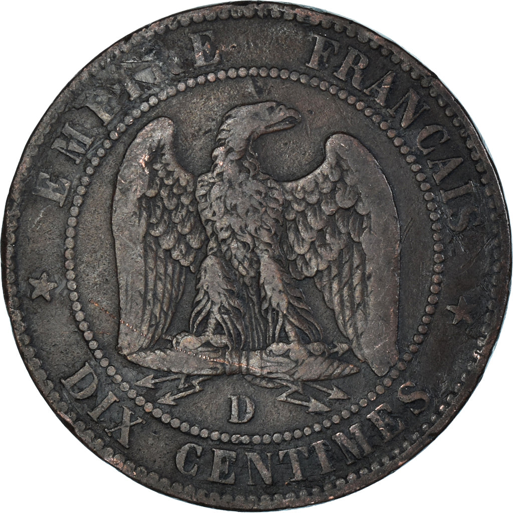 Coin, France, 10 Centimes, 1855
