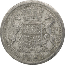 France, 10 Centimes, 1920, EF(40-45), Aluminium, Elie #10.1, 1.41