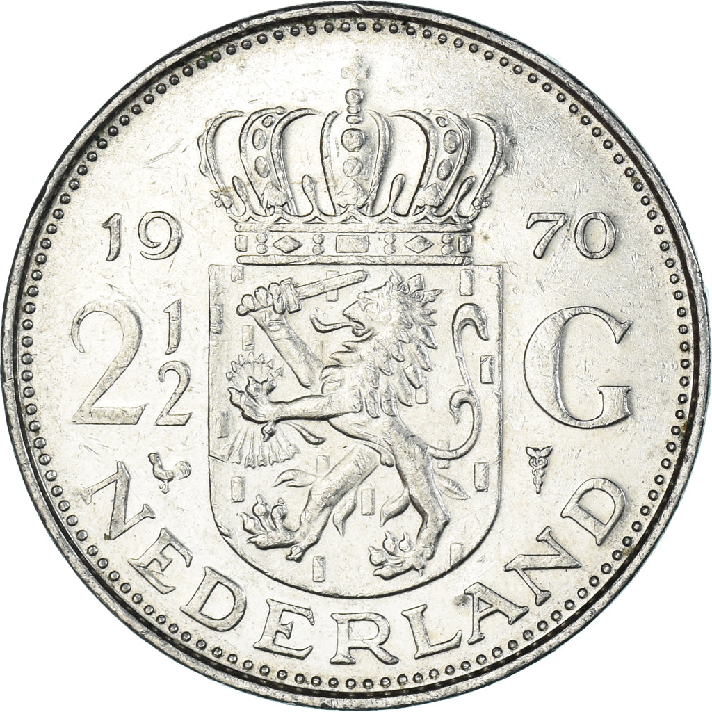 Münze, Niederlande, 2-1/2 Gulden, 1970