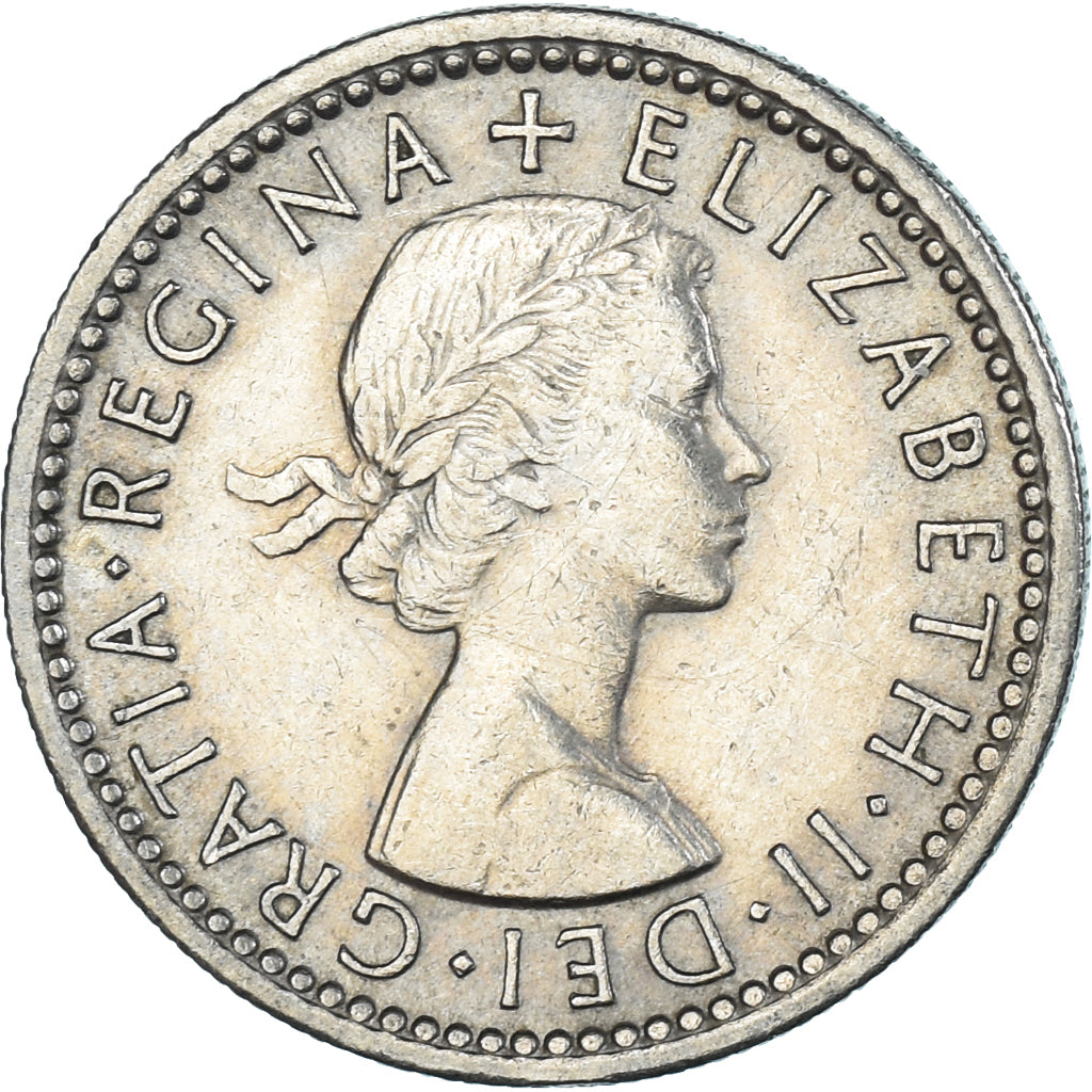 Moneta, Wielka Brytania, 6 Pence, 1955