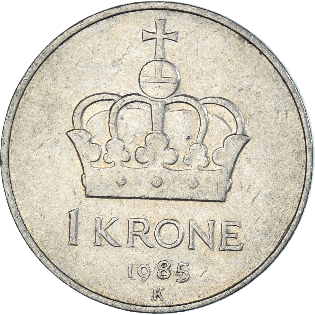 Coin, Norway, Krone, 1985