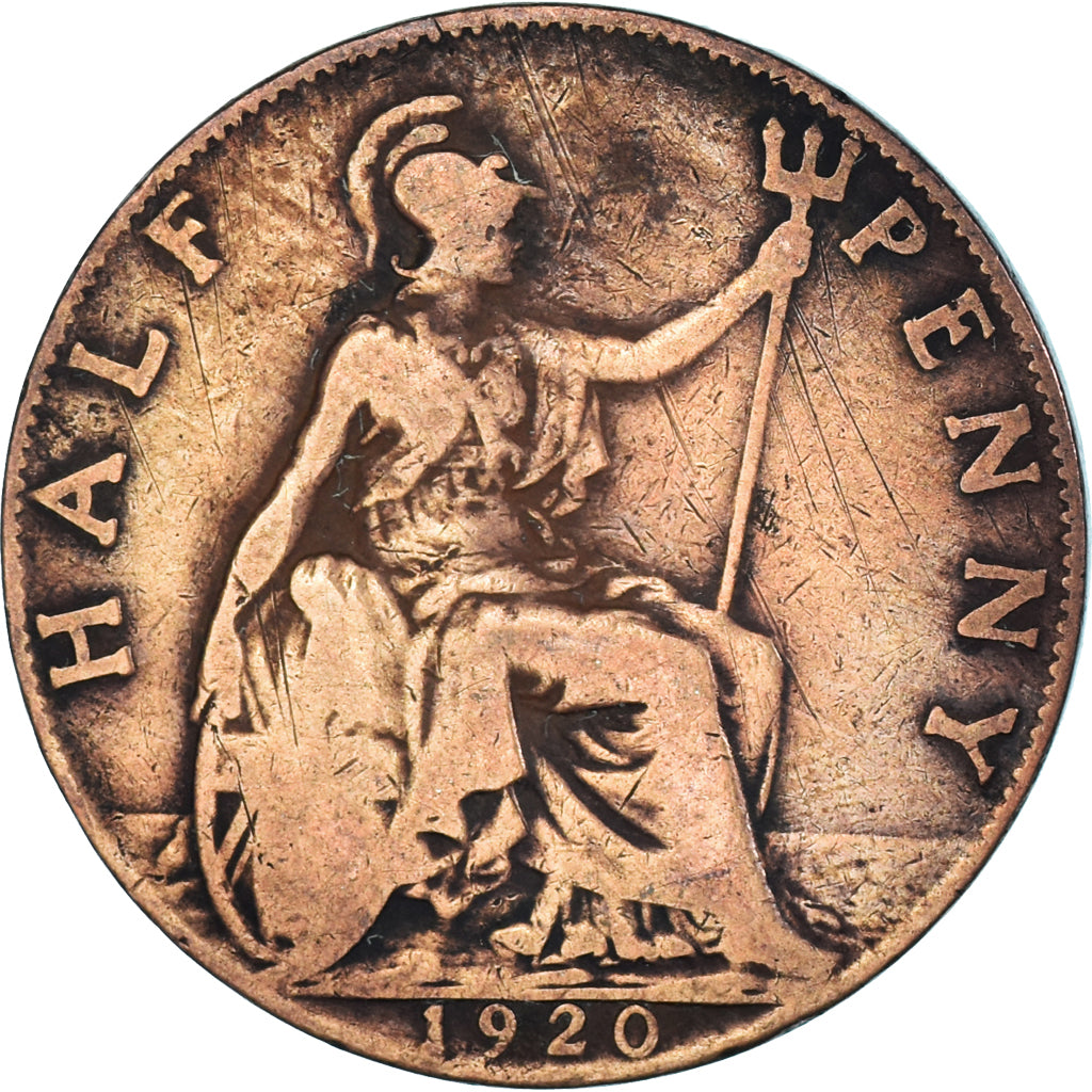Moneta, Wielka Brytania, 1/2 Penny, 1920