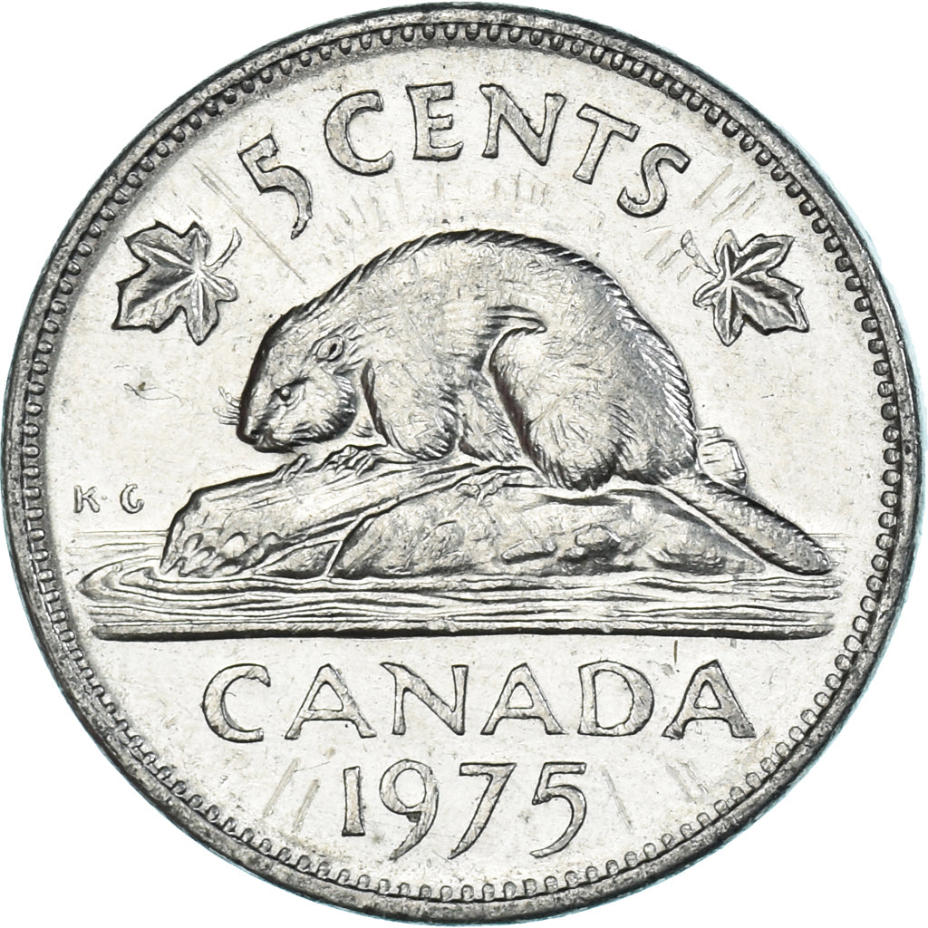 Moneta, Canada, 5 Cents, 1975