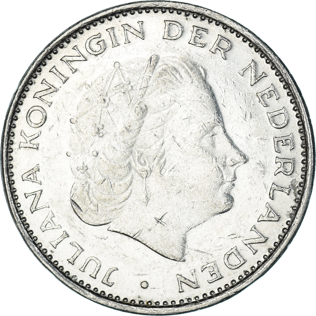 Moeda, Países Baixos, 2-1/2 Gulden, 1972