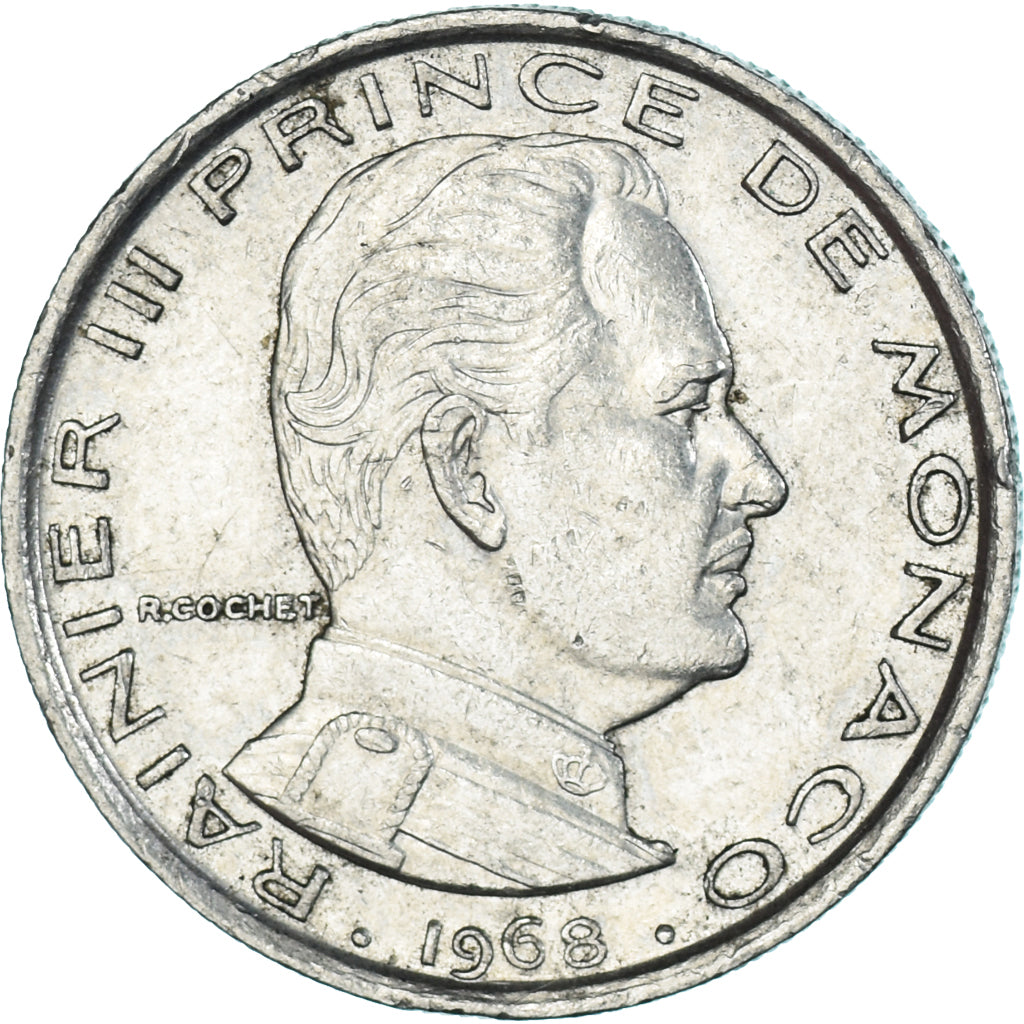 Moeda, Mónaco, Franc, 1968