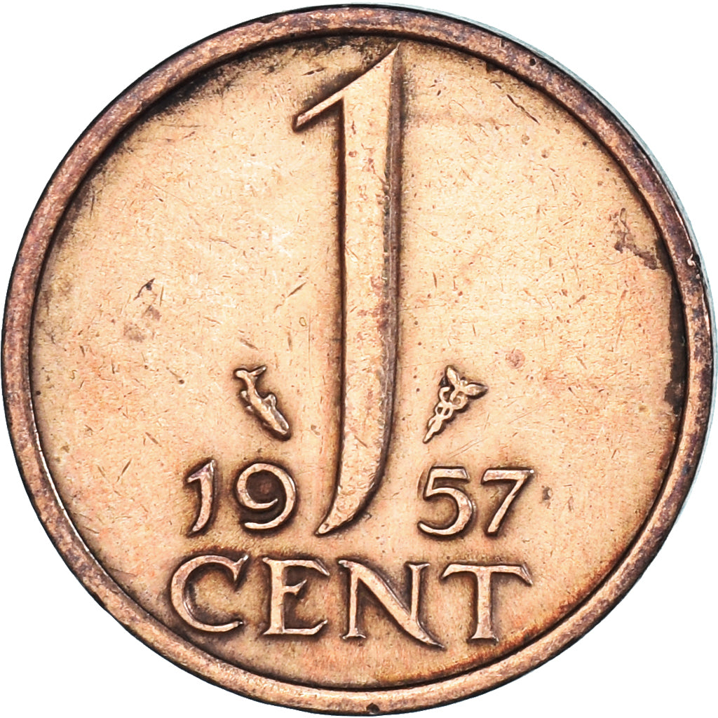 Münze, Niederlande, Cent, 1957