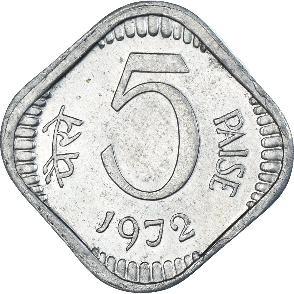 Munten, India, 5 Paise, 1972