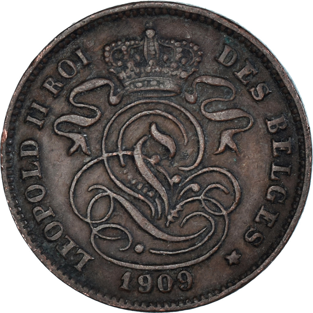 Munten, België, 2 Centimes, 1909