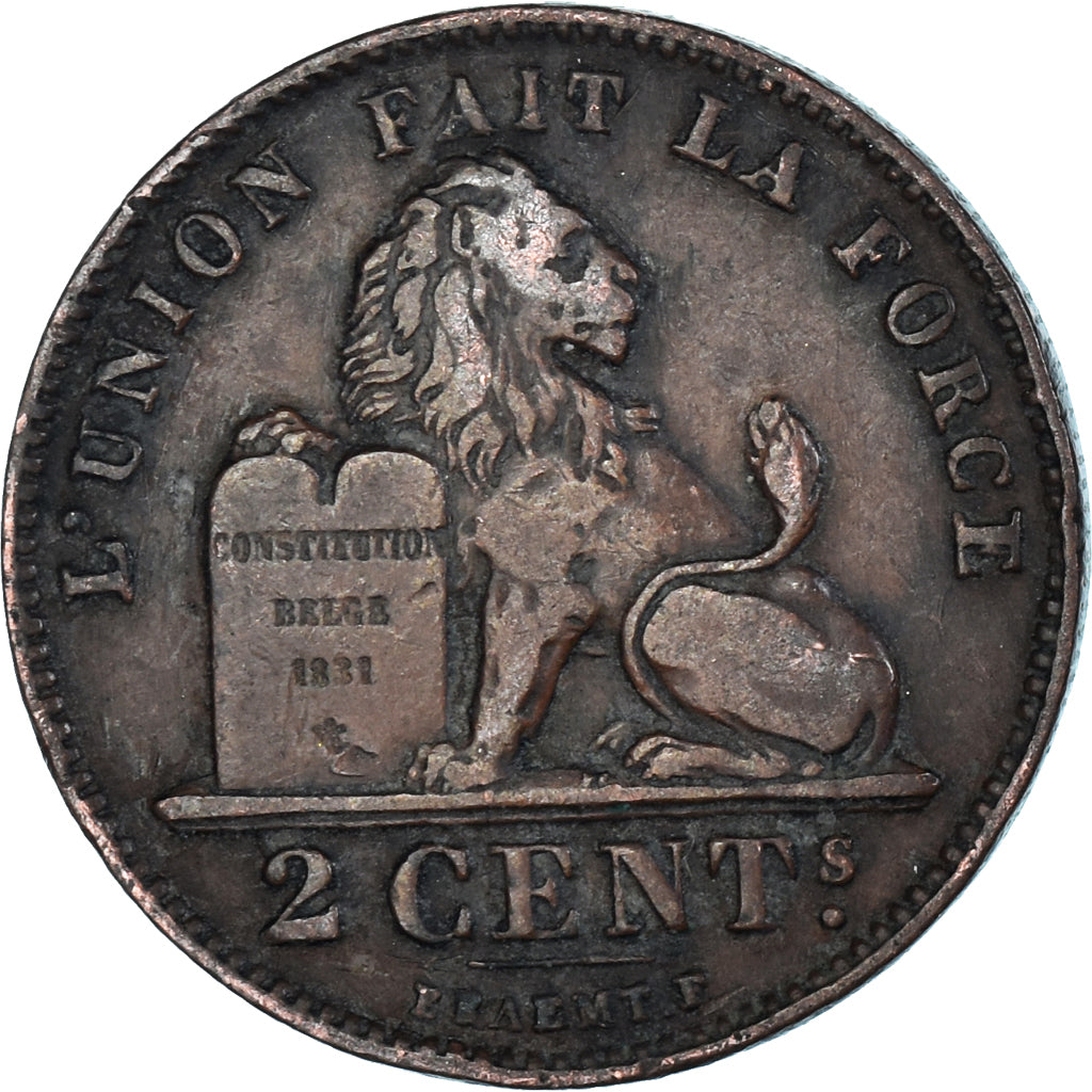 Munten, België, 2 Centimes, 1909