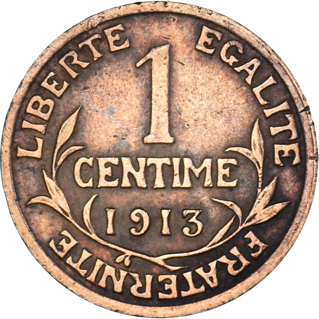 Moneta, Francia, Centime, 1913