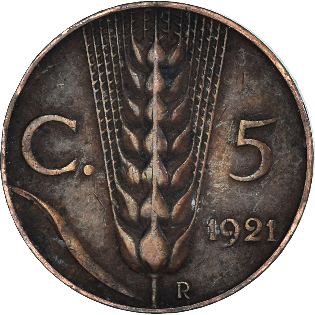 Moneta, Italia, 5 Centesimi, 1921