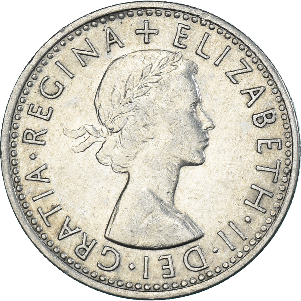 Coin, Great Britain, 6 Pence, 1966