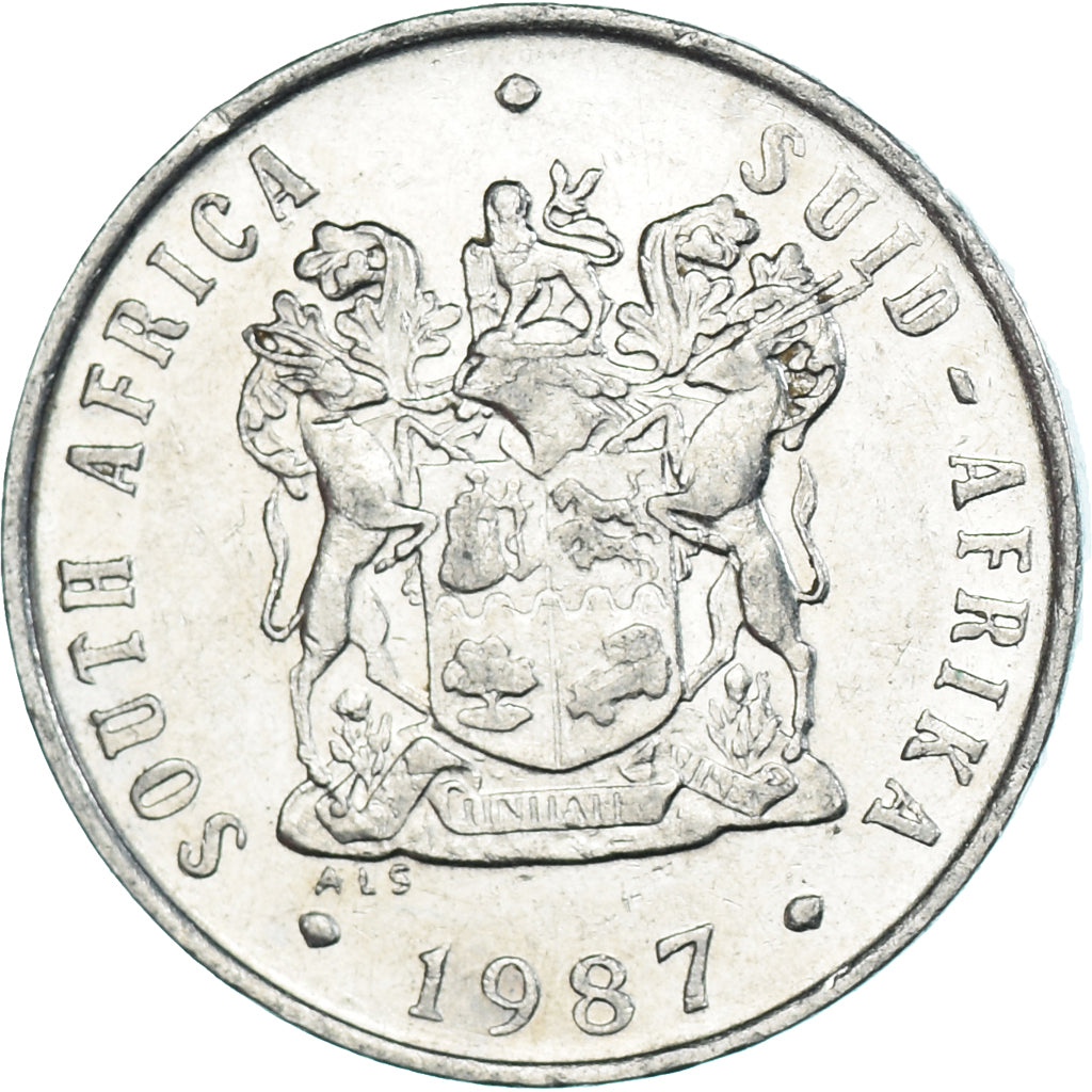 Münze, Südafrika, 10 Cents, 1987