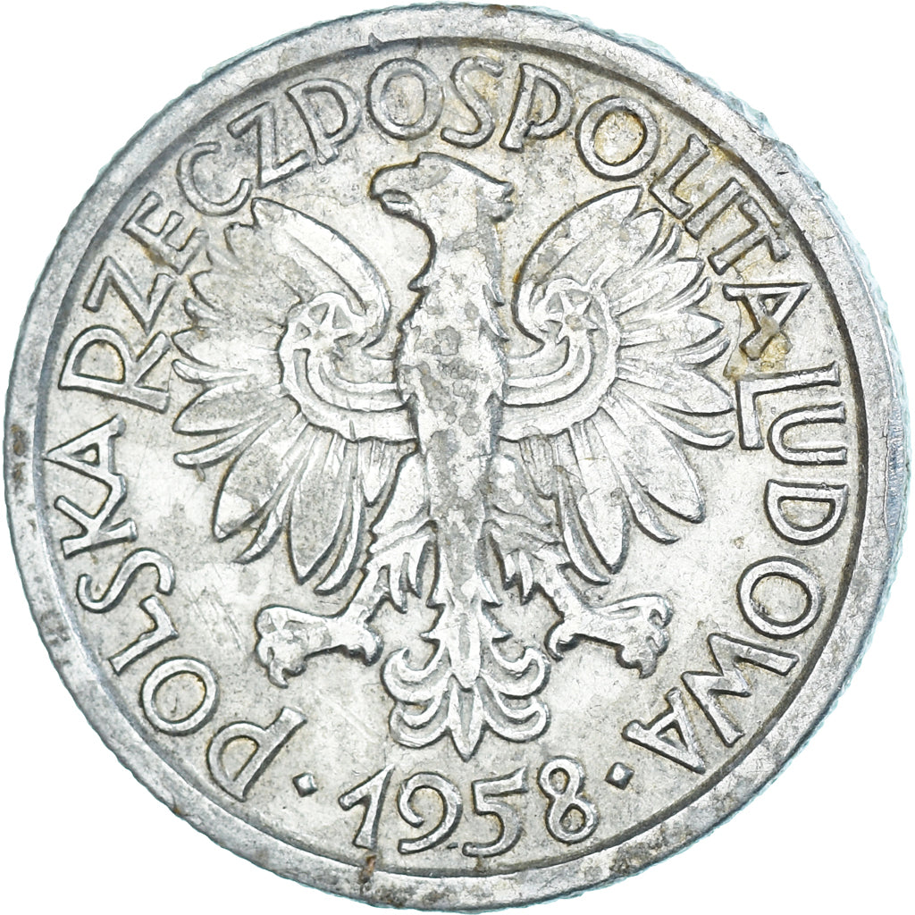 Moneda, Polonia, 2 Zlote, 1958