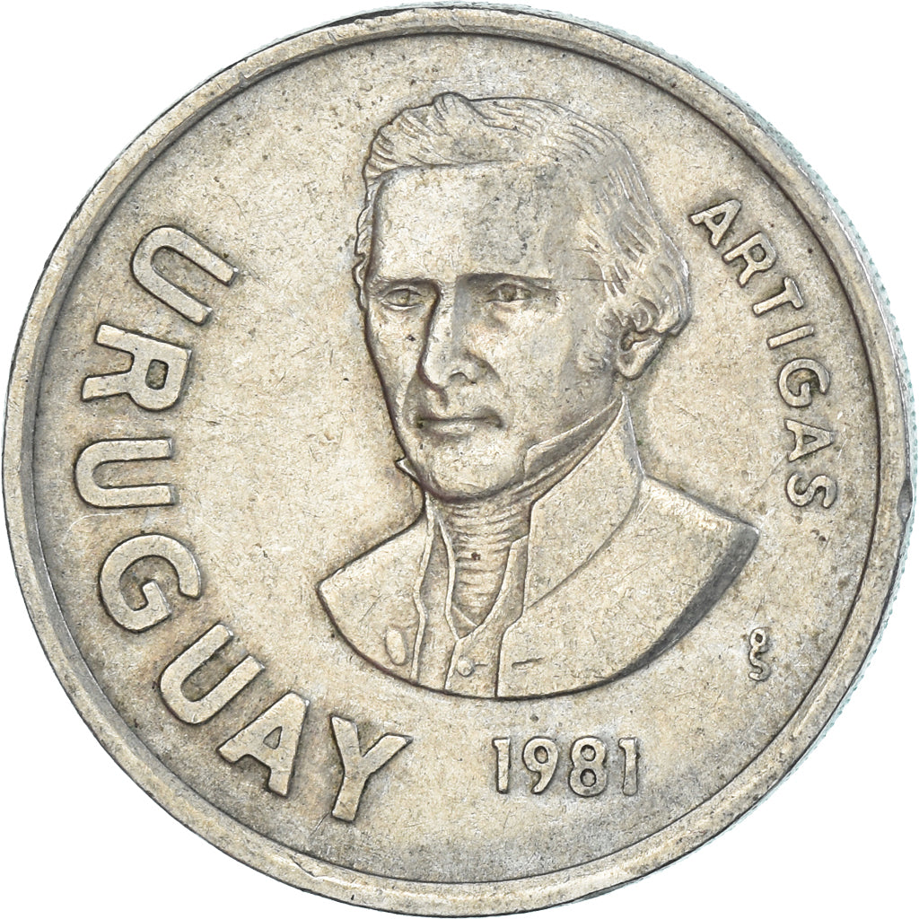 Moeda, Uruguai, 10 Nuevos Pesos, 1981