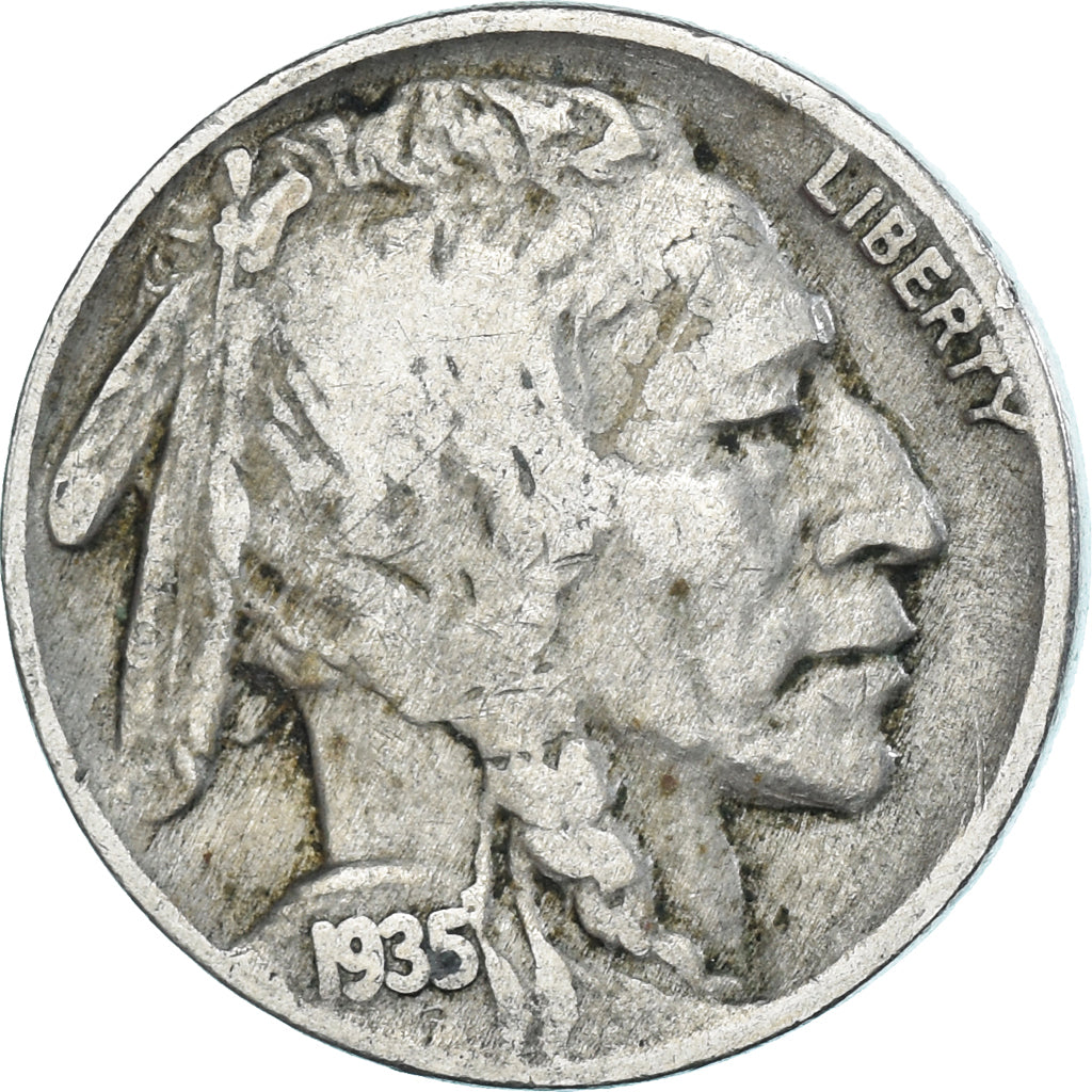 Coin, United States, 5 Cents, 1935