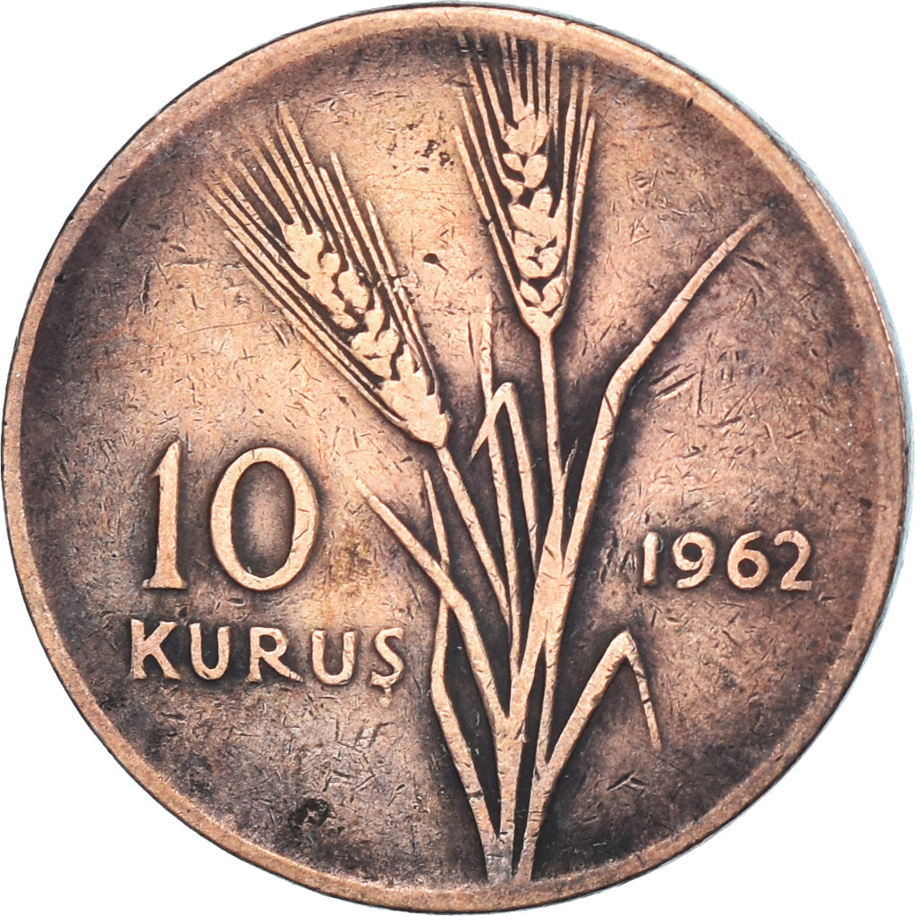 Munten, Turkije, 10 Kurus, 1962