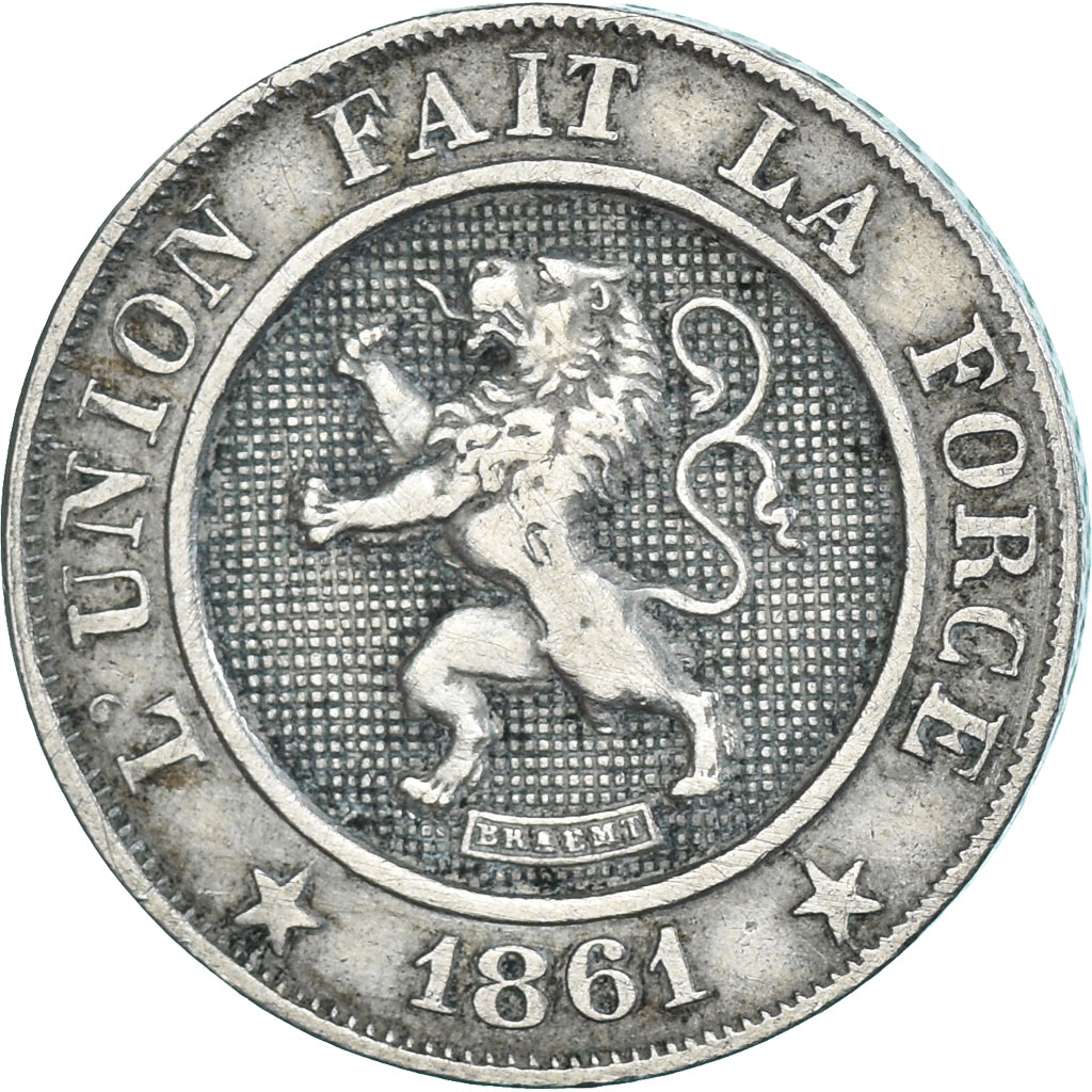 Coin, Belgium, 10 Centimes, 1861