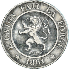 Coin, Belgium, 10 Centimes, 1861