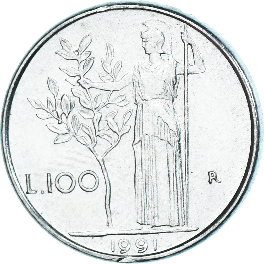 Coin, Italy, 100 Lire, 1991