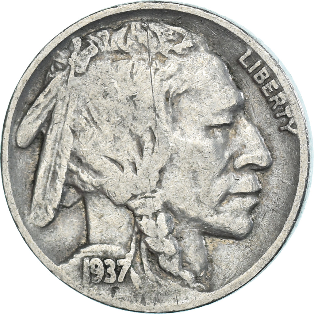 Coin, United States, 5 Cents, 1937