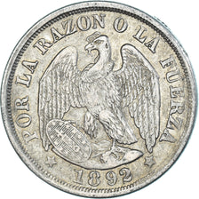 Münze, Chile, 20 Centavos, 1892
