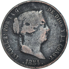 Coin, Spain, 25 Centimos, 1854