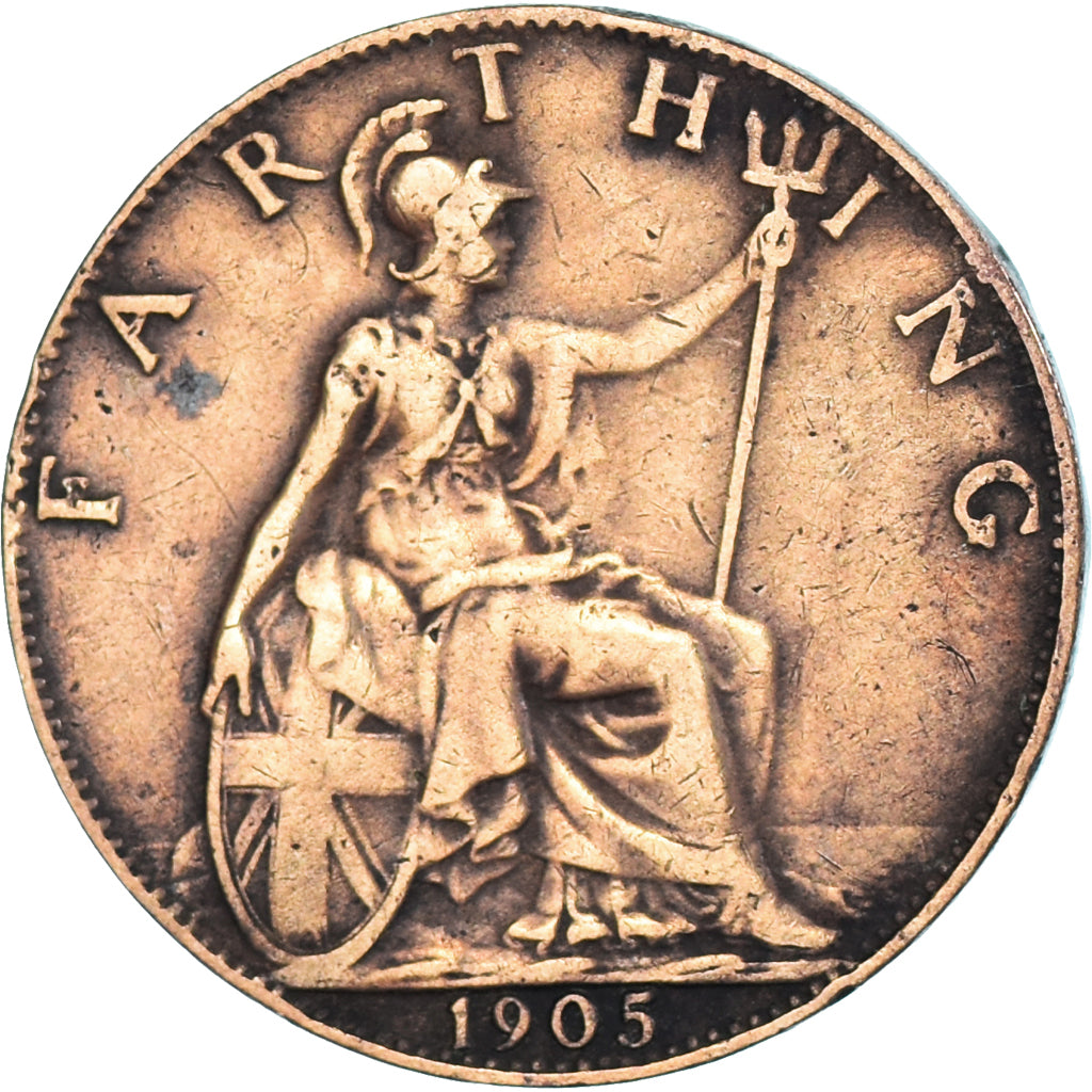 Monnaie, Grande-Bretagne, Farthing, 1905
