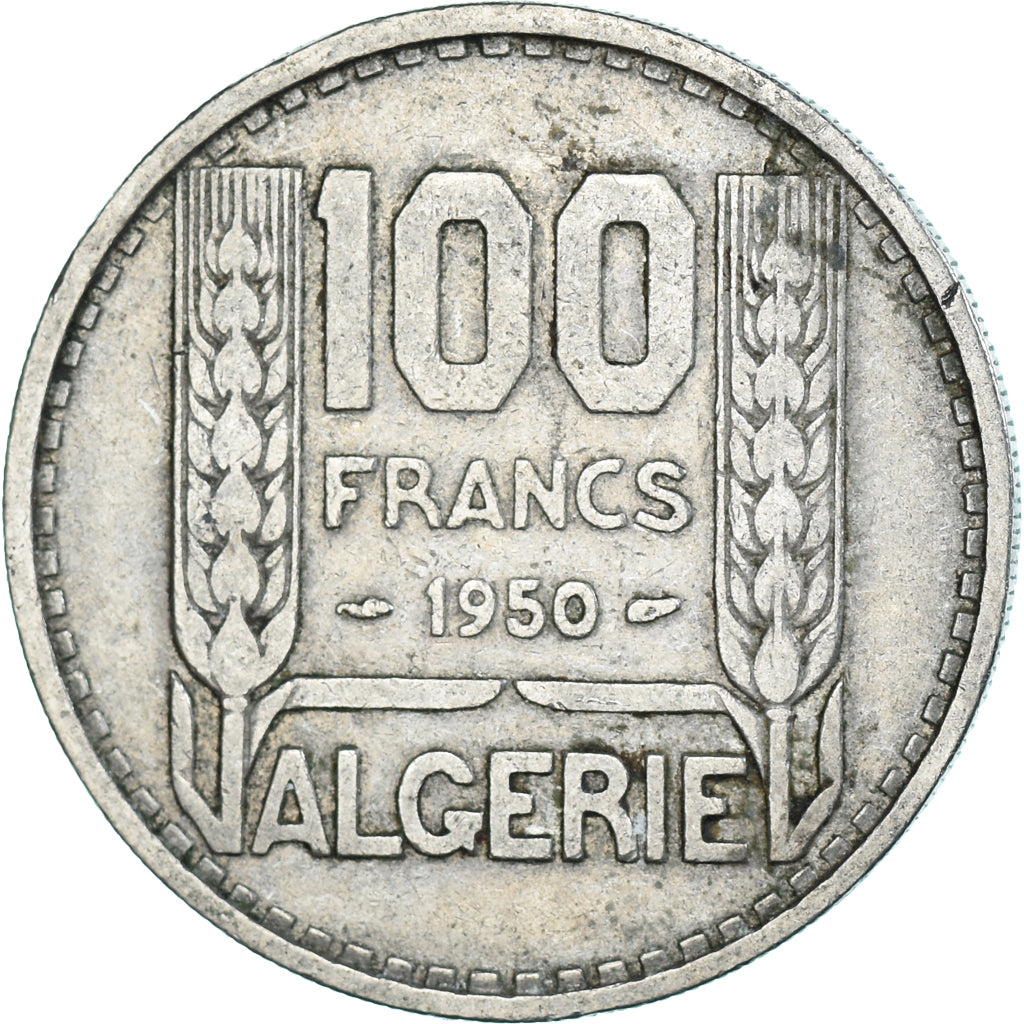 Coin, Algeria, 100 Francs, 1950