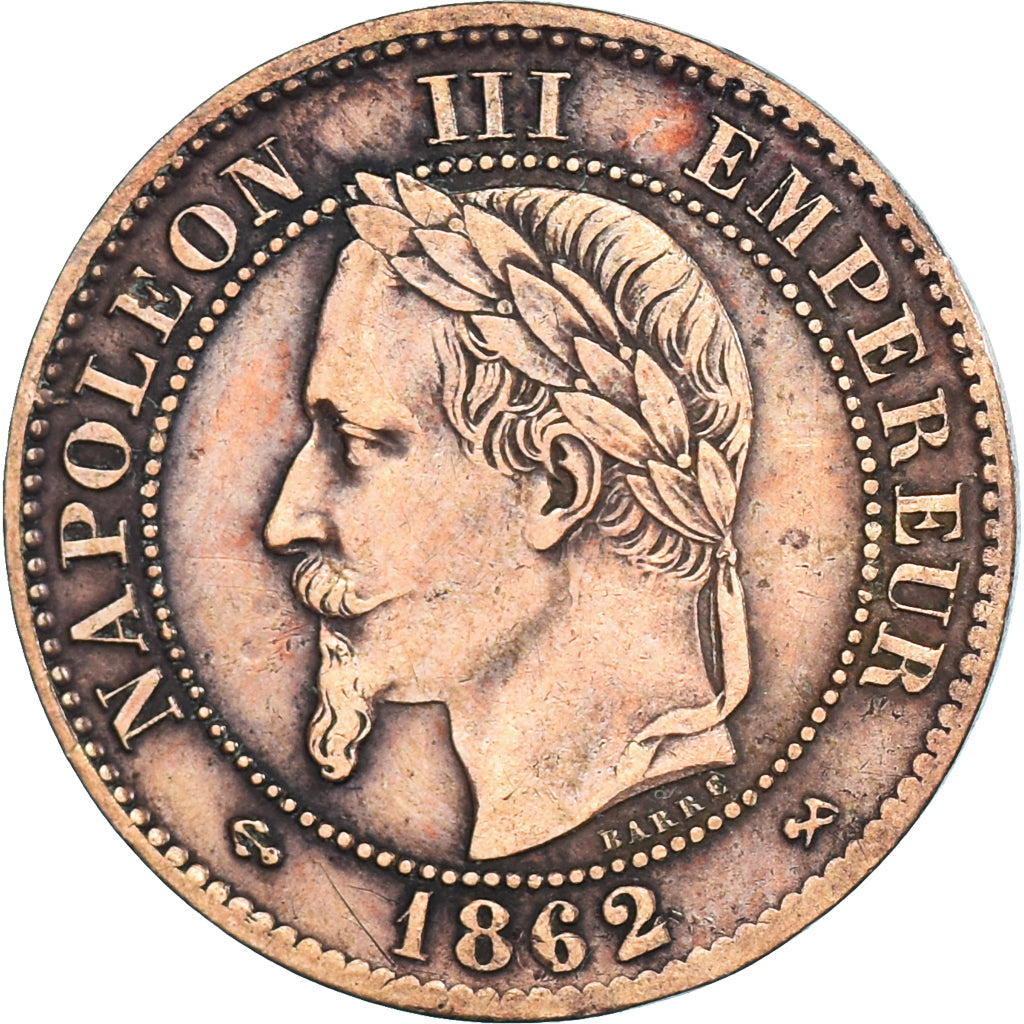 Coin, France, 2 Centimes, 1862